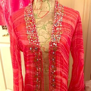 LULYK Fushia Sequin Cover Up